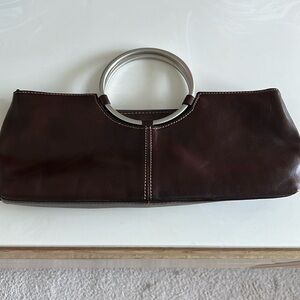Italian Leather Purse Brown
